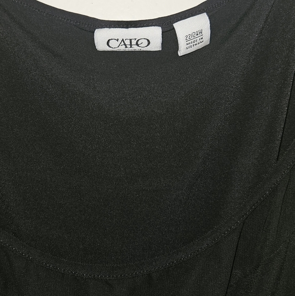 🛍Cato Sleeveless Top Black 22W/24W - Picture 2 of 3